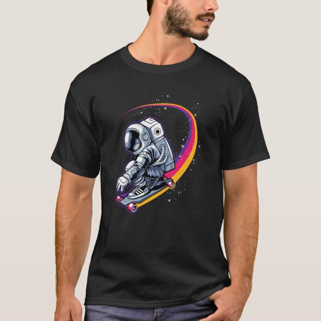 T-shirt Astronaut et planche à voile (Devant)
