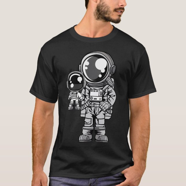 T-shirt Astronaut Et Poupée (Devant)