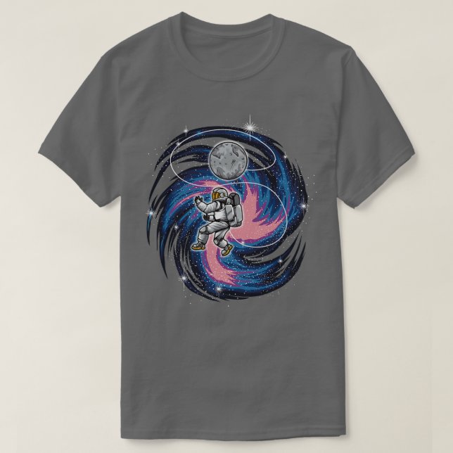 T-shirt Astronaut Floats In Space Spaceman Galaxy (Design devant)
