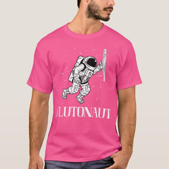 T-shirt Astronaut Flutist Flust Player Instrument de musiq (Devant)