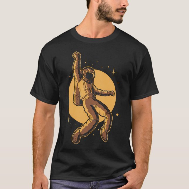 T-shirt Astronaut Funky Design (Devant)
