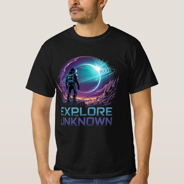 T-shirt Astronaut futuriste - Sci-Fi Space Adventure (Devant)