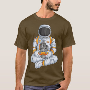 T-shirt Astronaut Gamer Espace Extérieur Hommes Jouer Syst