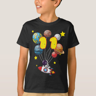 T-shirt Astronaut garçon 11e anniversaire cadeau 11 ans en