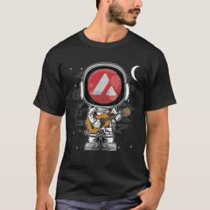 T-shirt Astronaut Guitare Avalanche AVAX Pièce À La Lune C
