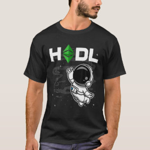 T-shirt Astronaut HODL Ethereum Classic ETH Pièce Au Mo
