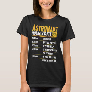 T-shirt Astronaut Horaire Des Planètes Spaceman Astronaut