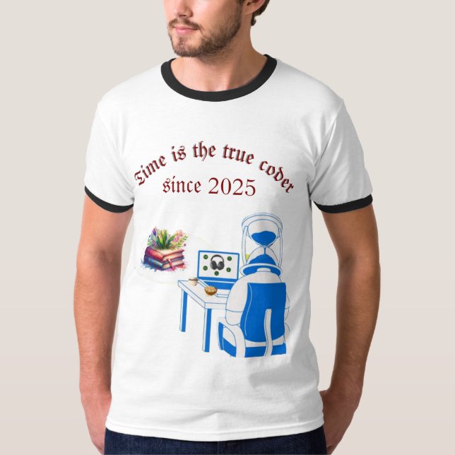 T-shirt Astronaut Hourglass Head - Amusant Space Gamer Cod (Devant)