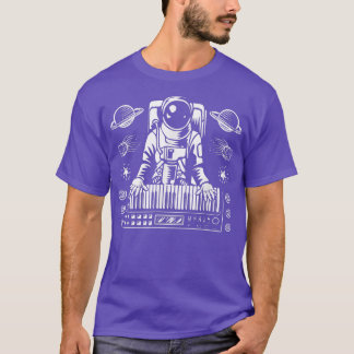 T-shirt Astronaut Jouer Synthétiseur analogique Mous de co