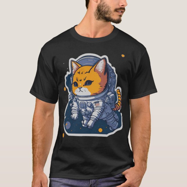 T-shirt Astronaut Kitten (Devant)