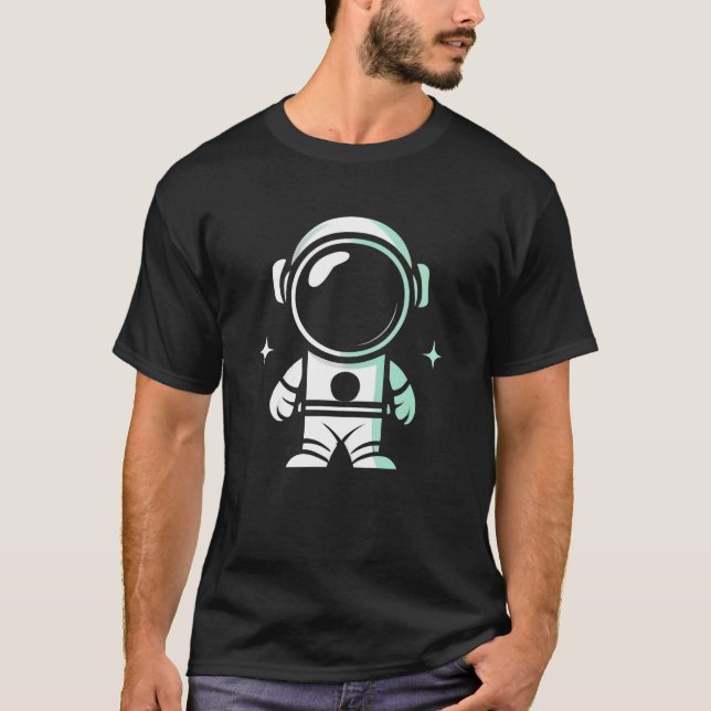 T-shirt Astronaut minimaliste, Amateurs d'astronautes (Devant)