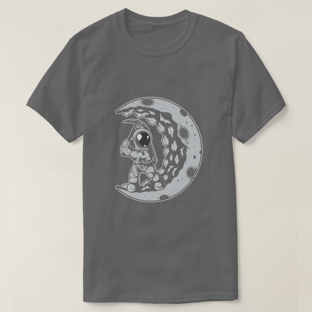 T-SHIRT ASTRONAUT MOON DIGGER (Design devant)