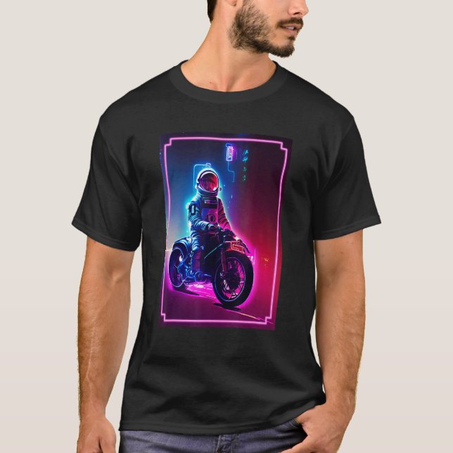 T-shirt Astronaut On A Motorcycle   Space and Science Fict (Devant)