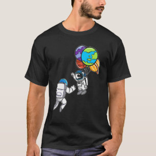 T-shirt Astronaut Planet Balloon Exploration de l'espace
