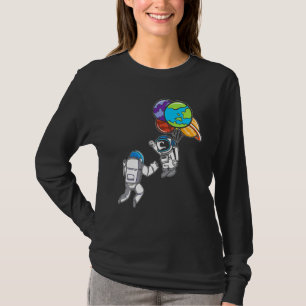 T-shirt Astronaut Planet Balloon Exploration de l'espace