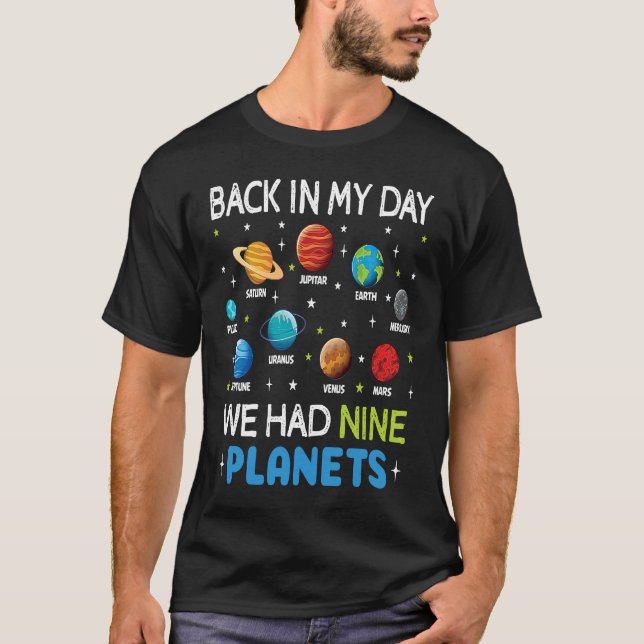 T-shirt Astronaut Planets Solar System Dwarf Space  Astron (Devant)