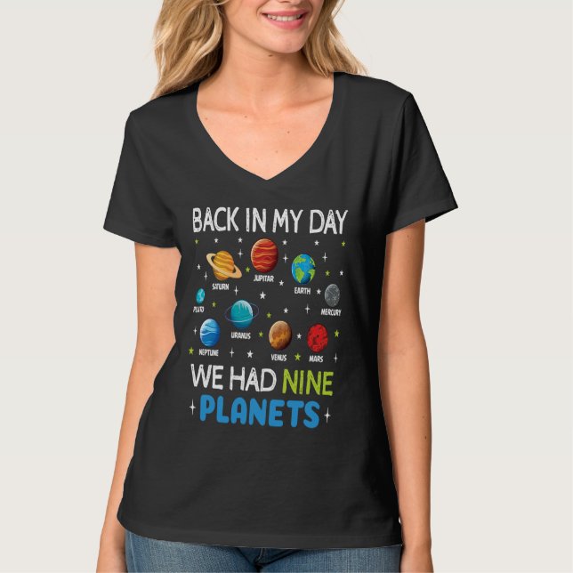 T-shirt Astronaut Planets Solar System Dwarf Space  Astron (Devant)