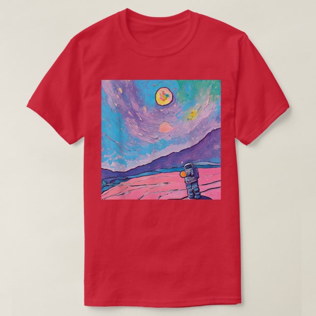 T-shirt Astronaut pour la peinture de l'exploratio (Design devant)
