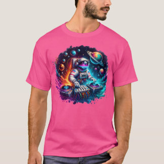 T-shirt Astronaut Psychedelic Music Dj Psytrance Techno Ed