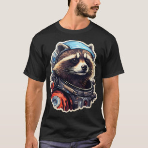 T-shirt Astronaut Raccoon