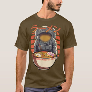 T-shirt Astronaut Retro-Ramen nouilles japonaises Anime Ca