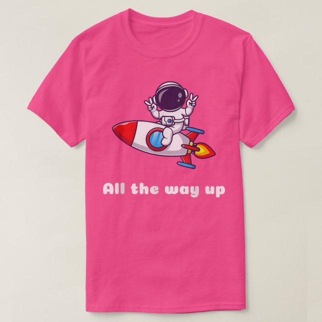 T-shirt Astronaut Rocket Comic Design - Cadeau tout le che (Design devant)