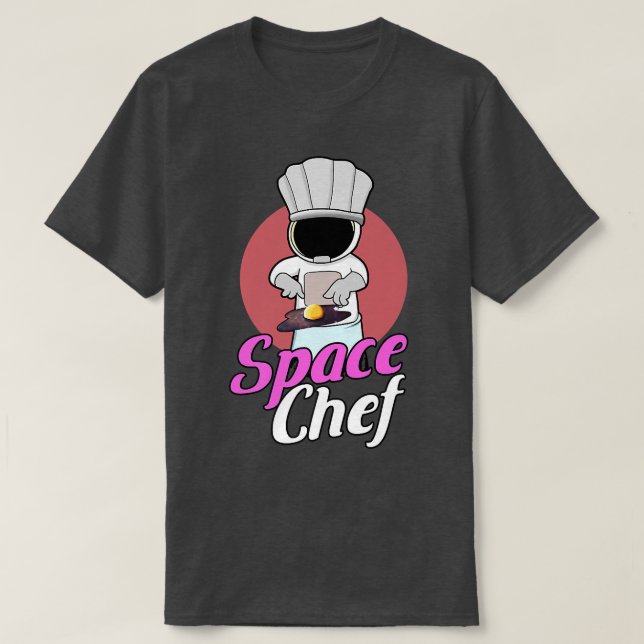 T-shirt Astronaut Space Chef Universe Eglise (Design devant)