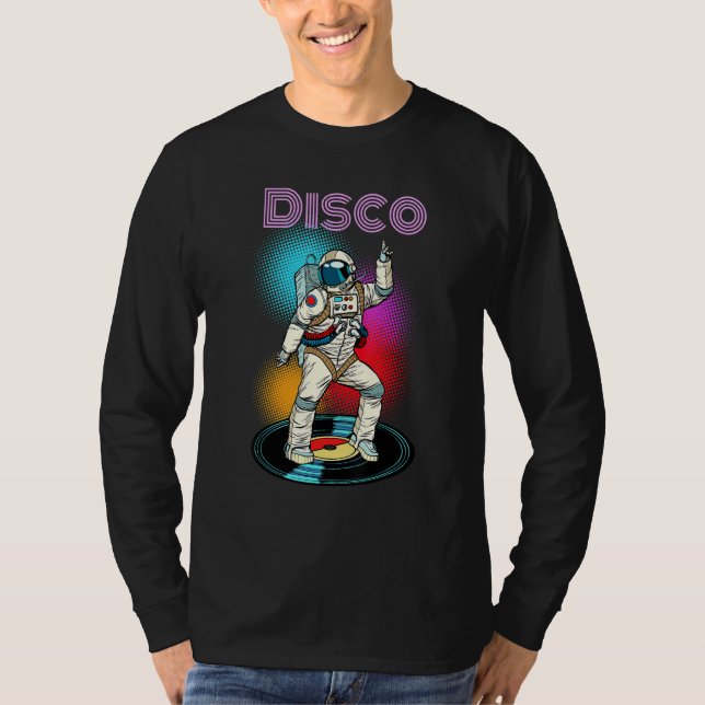 T-shirt Astronaut Space Disco Danser Nouveauté Cool graphi (Devant)