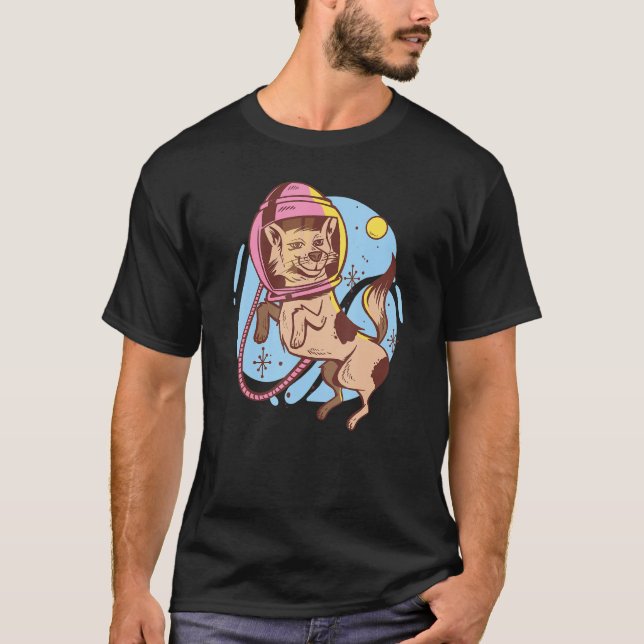 T-shirt Astronaut Spacedog Space Canine (Devant)