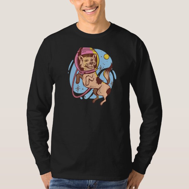 T-shirt Astronaut Spacedog Space Canine (Devant)