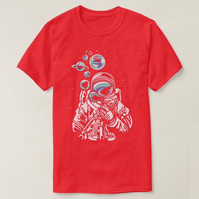 T-shirt Astronaut spatial Systèmes planétaires Astronomie  (Design devant)