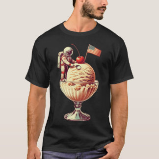 T-shirt Astronaut Sur Glace
