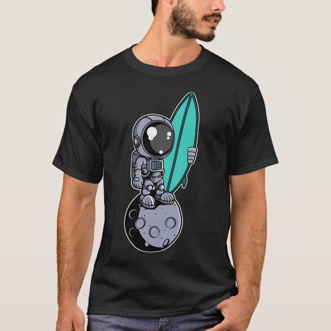 T-shirt Astronaut Surfer (Devant)