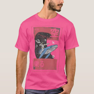 T-shirt Astronaut Thème Space Man On A Whale