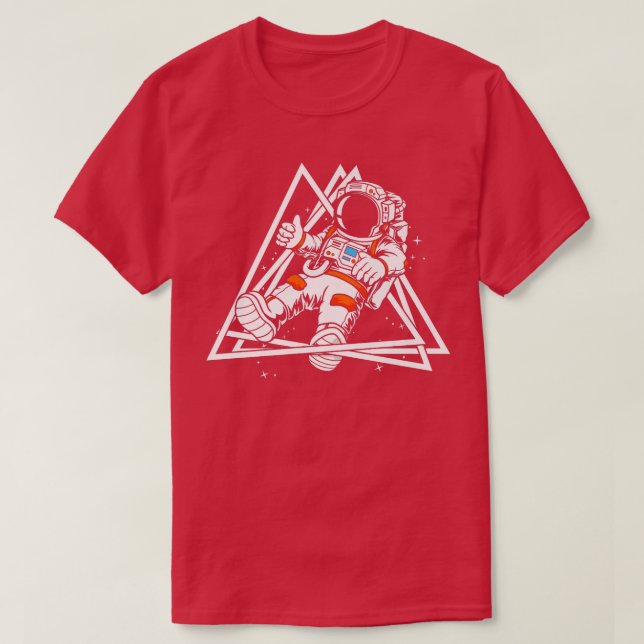 T-shirt Astronaut Universe Galay Space Ship Rocket Planète (Design devant)