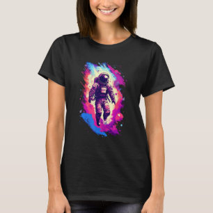 T-shirt Astronaut Vaporwave Esthétique Retro Glitch Spacem
