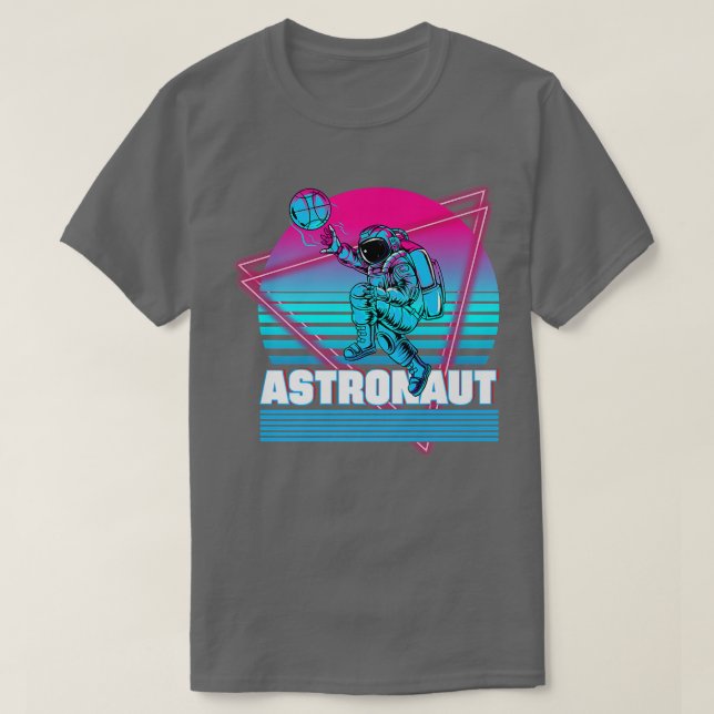 T-shirt Astronaut Vaporwave Rétro esthétique (Design devant)