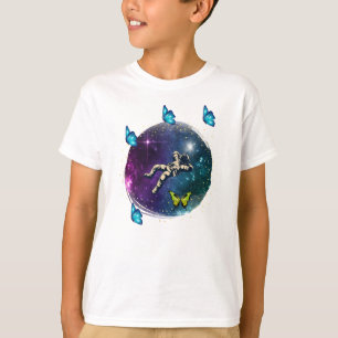 T-shirt astronaute à papillon