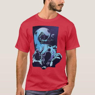 T-shirt Astronaute À Trou Noir Conception Cosmique Astrale