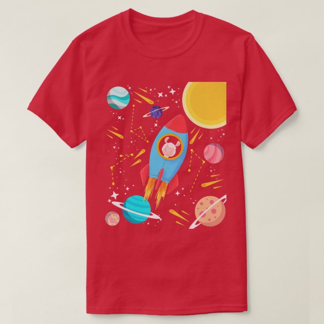 T-shirt Astronaute Alpaca  (Design devant)