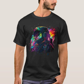 T-shirt Astronaute arc-en-ciel