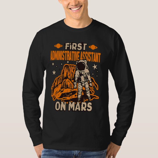 T-shirt Astronaute assistant administratif (Devant)