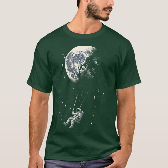 T-shirt Astronaute Balançoire (Devant)