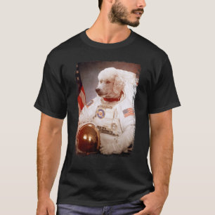 T-shirt Astronaute Caniche Lune Mission Spatiale Animal As
