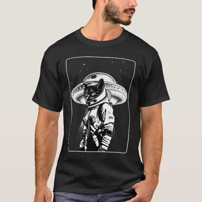 T-shirt Astronaute Chat (Devant)