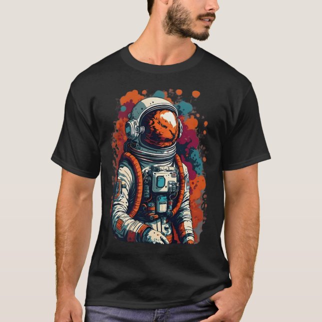 T-shirt Astronaute coloré (Devant)