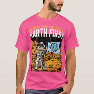 T-shirt Astronaute Comique Mars Terre Conception cosmique