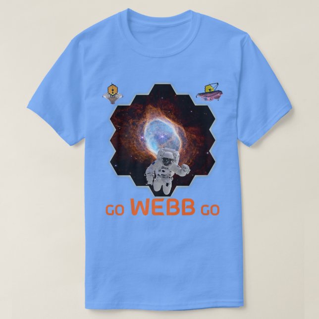 T-shirt Astronaute dans la nébuleuse de l'anneau austral T (Design devant)