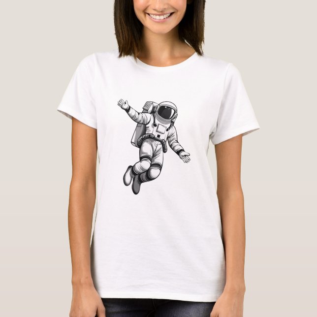 T-shirt Astronaute dans l'espace (Devant)
