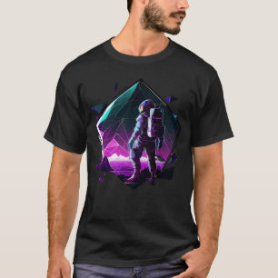 T-shirt Astronaute dans l'espace La planète d'onde esthéti